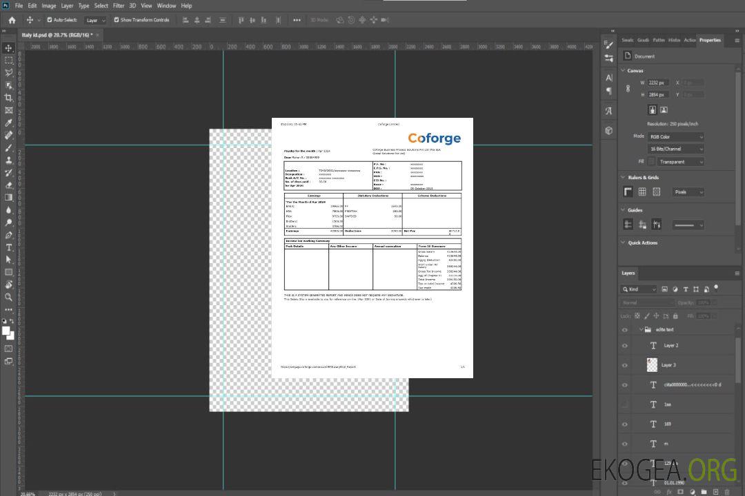 Modèle de fiche de paie de l'entreprise Coforge IT aux formats Word et PDF.pdf, 1 template Modèle de fiche de paie de l'entreprise Coforge IT aux formats Word et PDF.pdf, 1 template